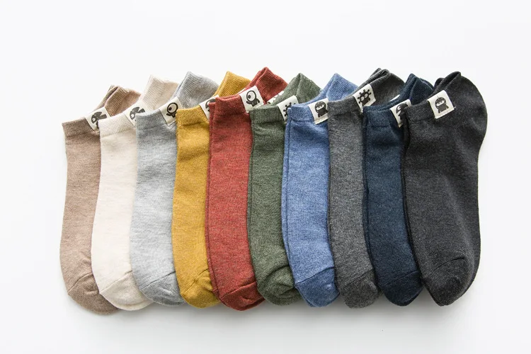 Men Ankle Socks 10 Pairs | Large Size Thin Low Cut Cotton Spandex Summer Breathable Casual Wear