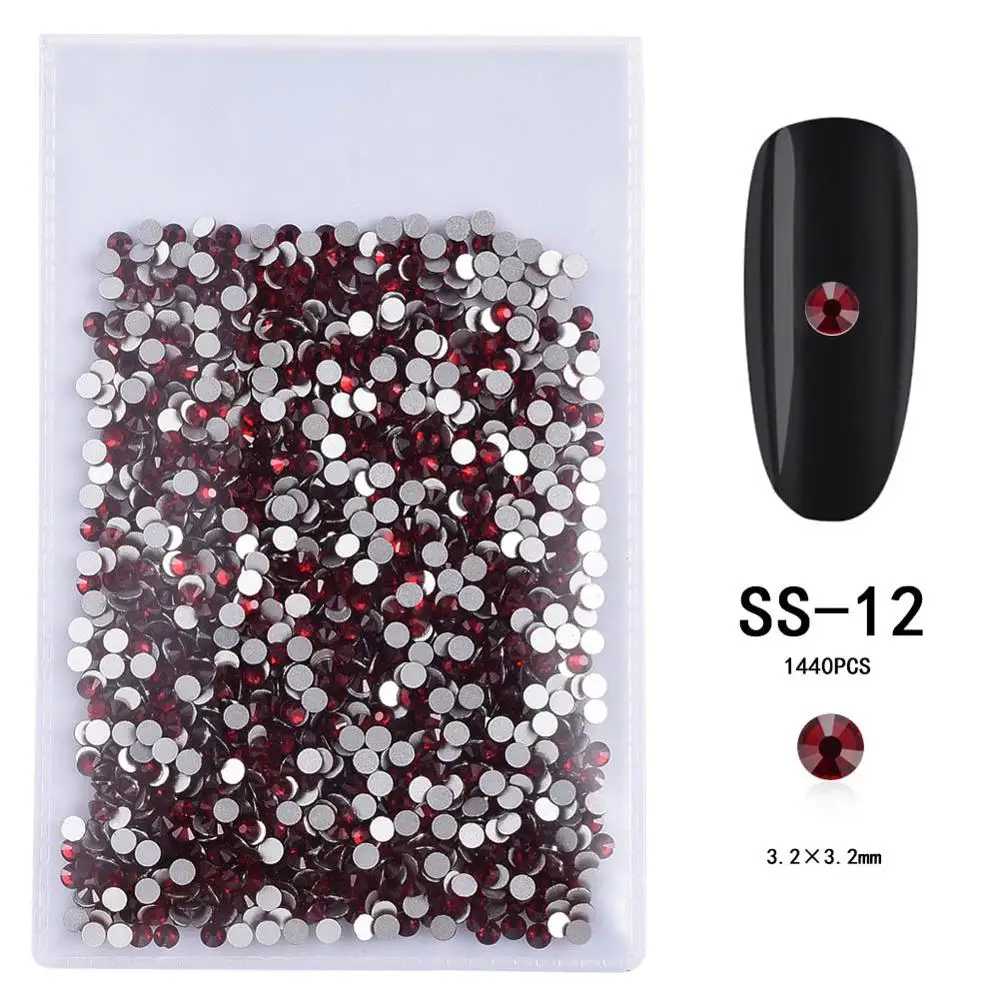 23-ss12 1 Pack Nail Rhinestones 3D AB Crystal Pearl Nail Stones DIY Accessories Nail Art Decorations - Цвет: 23-ss12