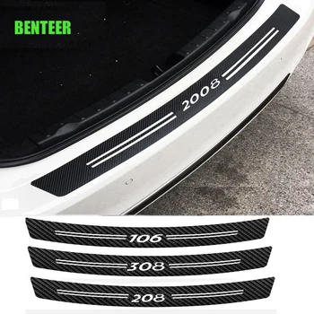 

Carbon fiber Car bumper sticker for Peugeot 206 208 307 308 2008 3008