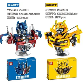 

Ideas Robot Building Blocks Fit Legoinglys Optimus Prims Bricks Set Transformationer Model Kids Toys For Children