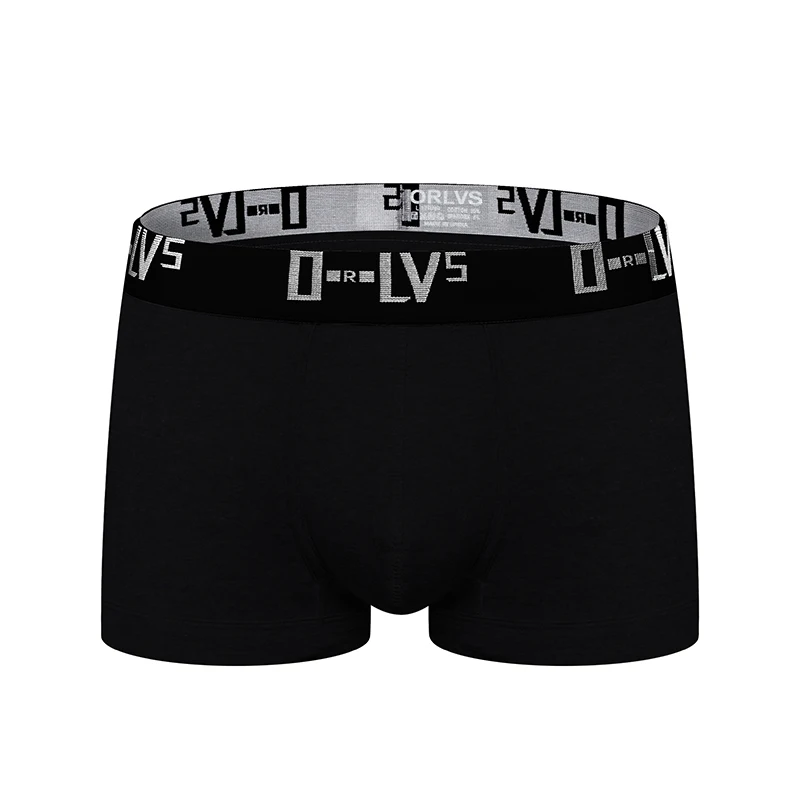 ORLVS Brand boxer men underwear gay boxer shorts ropa interior hombre cueca tanga calzoncillo hombre boxer para hombre mesh - Цвет: OR210-black