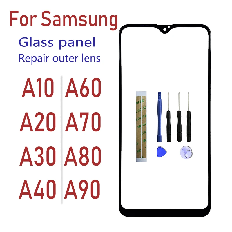 Панель переднего экрана для Samsung Galaxy A10 A20 A30 A40 A50 A60 A70 A80 A90 сменная сенсорная панель