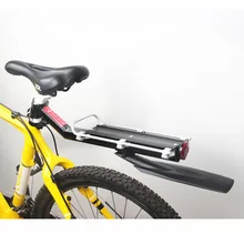 Срок более Quick Release С брызговик задний багажник для велосипеда Светоотражающие Фонарь V-тормоза грузоподъемность 25 кг