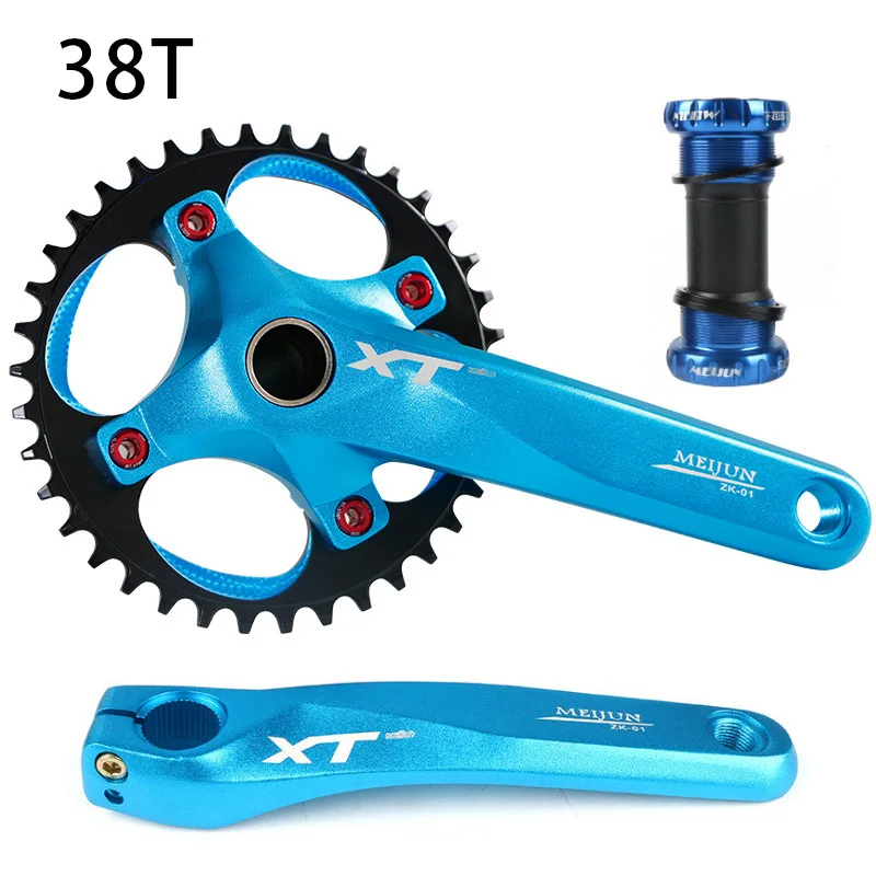 MEIJUN MTB велосипед горный велосипед цепь 34 T-38 T W/Нижний Кронштейн Cranks набор