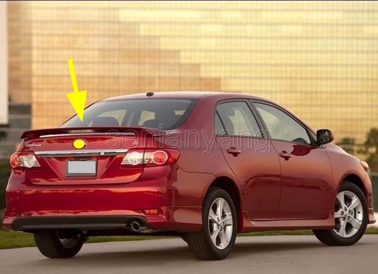 Factory Style Spoiler Wing for 2007-2013 Toyota Corolla with Light 4dr Sedan ABS 
