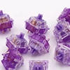 New arrival 4pcs/pack Everglide Crystal Purple switch mechanical keyboard gold contactor 5 pins RGB transparent switch shaft ► Photo 1/4