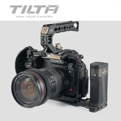 TILTA Камера клетка для PANASONIN S1 S1H S1R DSLR W/Холодный башмак гарнитурой вспышки