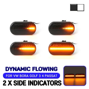 

LED Dynamic Side Marker Light For VW Bora Golf 3 4 Passat 3BG Polo SB6 SEAT Ibiza Leon Skoda Ford Flowing Turn Signal Light Lamp