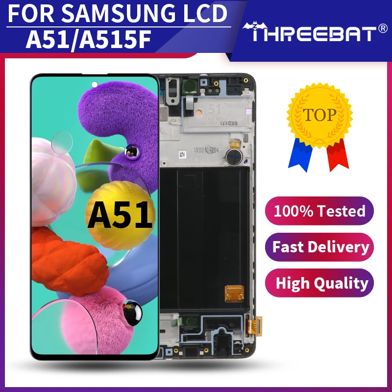 6 5 ''Новый SUPER AMOLED дисплей для Samsung Galaxy A51 LCD A515 A515F A515F/DS A515FD сенсорный экран с