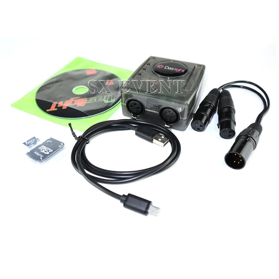Последние 2019 версия DVC4 GZM виртуальной контроллер USB DMX512 Das светильник 4 Интерфейс