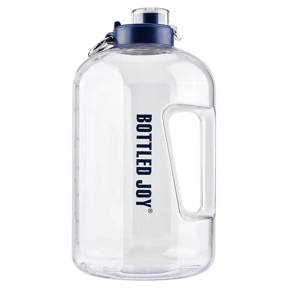 3.78L большой 1 галлон BPA БЕСПЛАТНО пластиковый большой напиток бутылки воды кувшин Тыква для путешествия спорт, фитнес, тренажерный зал герметичный с - Цвет: Clear