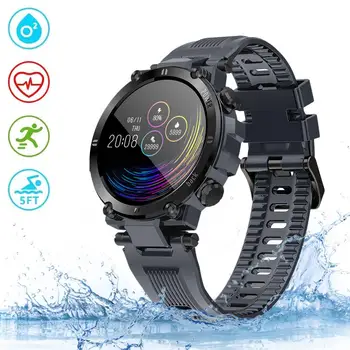 

1.3 Inch Smart Watch Men Women Fitness Tracker Wearable IP68 Waterproof Smartwatch Heart Rate Wristwatch Sleep Health Monitoring