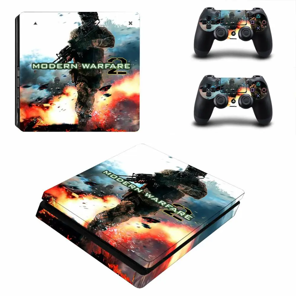Современная война PS4 тонкая наклейка Play station 4 кожа наклейки для playstation 4 PS4 Slim консоль и контроллер Скины Виниловые - Цвет: YSP4S-3926