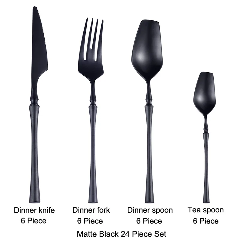 Black 24 Piece Set