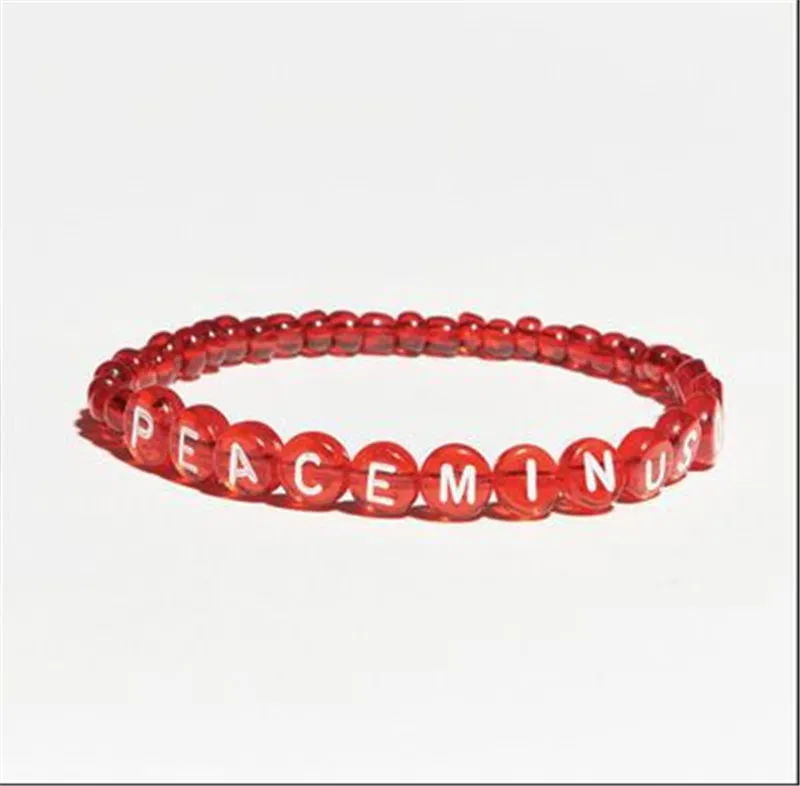 Kpop g-дракон красные браслеты Peaceminusone Lover's Lucky Jewelry Kwon Ji Young бисерные браслеты LJJ768
