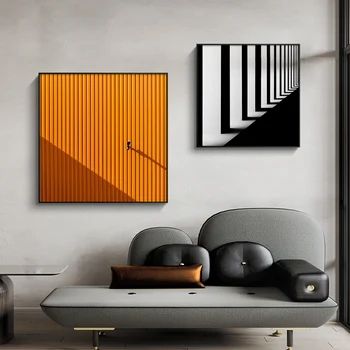 

Geometric Structure House Colorful Wall Art Canvas Painting Nordic Posters and Print Wall Art Picture for Living Room Home Decor