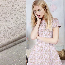 На заказ жаккардовая ткань золото трехмерная жаккардовая Парча Платье Ткань элегантная половина юбка ветер одежда ткань изысканный