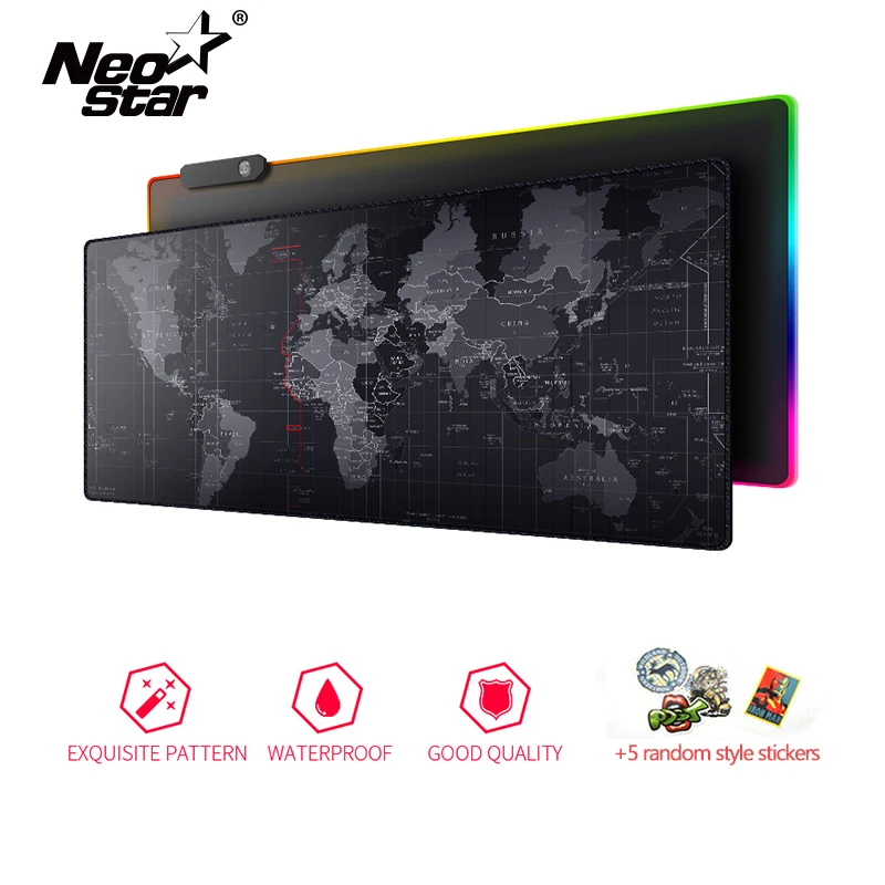 

NEO STAR Gaming Mouse Large Mouse Pad Gamer Old World Map Notebook Computer Mousepad Mats Office Desk Resting Surface Mat Game