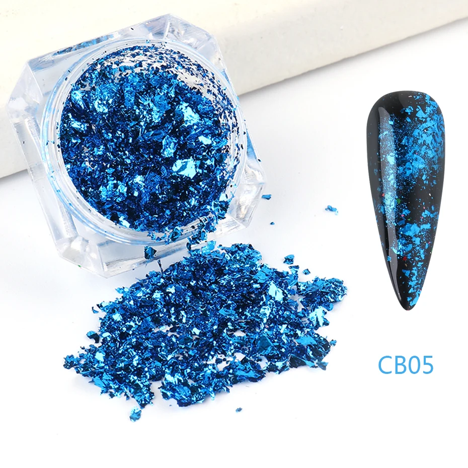 Holographic Glitter Nail Art Foils FBCB01-08
