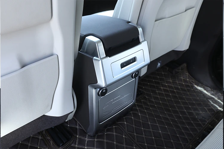 Для Land Rover Discovery 5 HSE LR5 аксессуары для стайлинга автомобилей АБС матовый хром подлокотник коробка задний AC выход вентиляционная крышка отделка