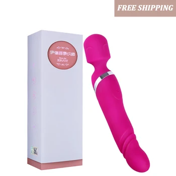 Big head Magic wand for women Telescopic Sway G-spot clitoris Stimulator soft silicone nipple massager adult sex toys for women