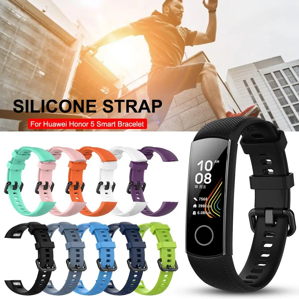 Новейший силиконовый наручный ремешок на замену часы браслет honor Band 5 Correa для huawei honor 5 умный Браслет