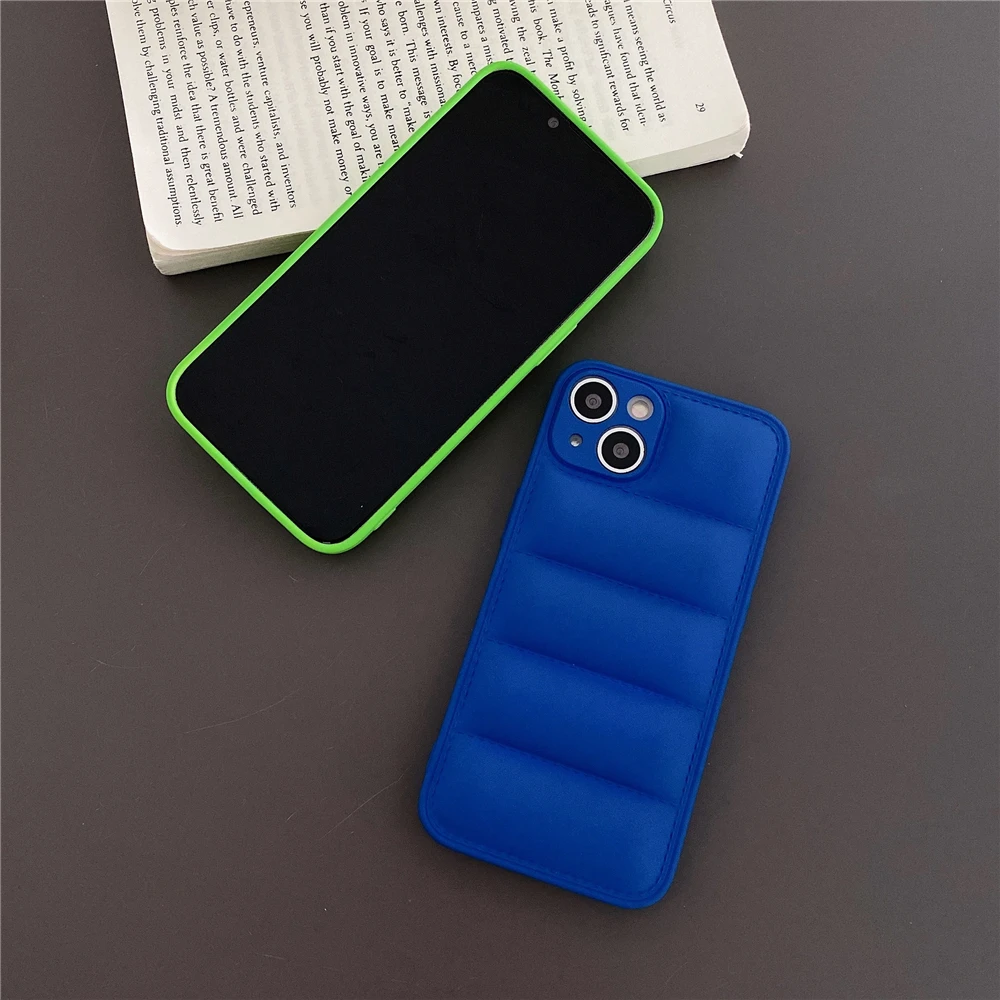 cute iphone 11 Pro Max cases Fashion Brand Down Jacket Cloth Back Cover For iPhone 13 11 12 Pro XS Max XR X 7 8 Plus Phone Case Shockrpoor Soft Silicon Coque iphone 11 Pro Max cover case