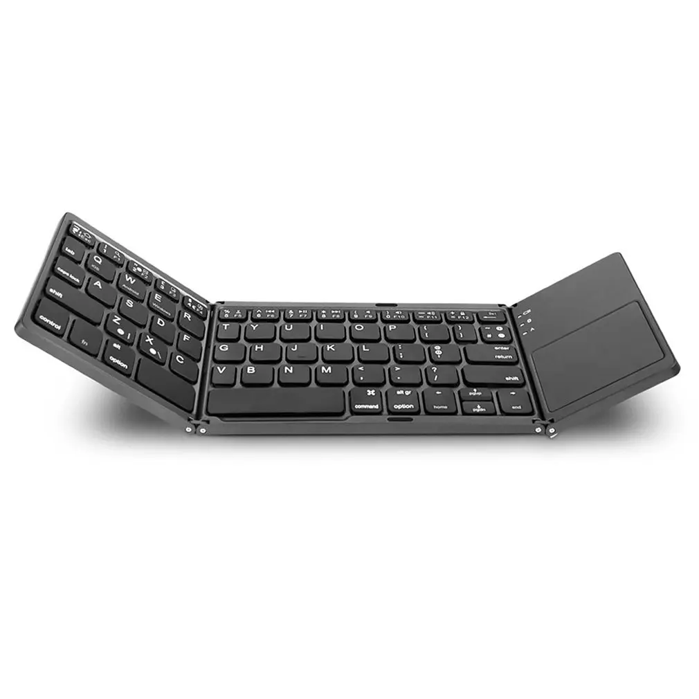 Складная мини клавиатура B033 Bluetooth складная беспроводная с тачпадом для Windows Android
