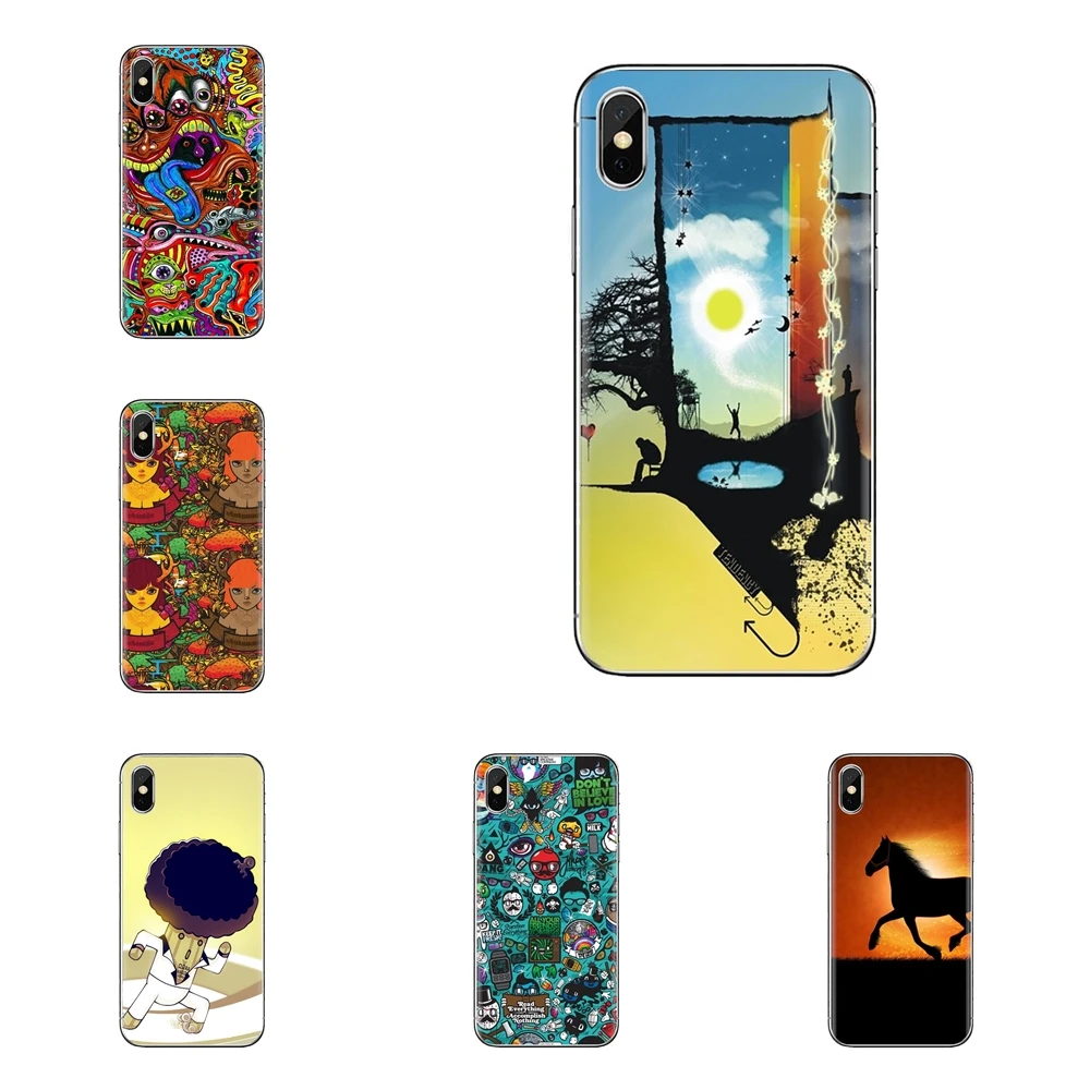 Vector Wallpaper Drawing For Huawei Mate Honor 4C 5C 5X 6X 7 7A 7C 8 9 10 8C 8X 20 Lite Pro Transparent Soft Cases Covers |
