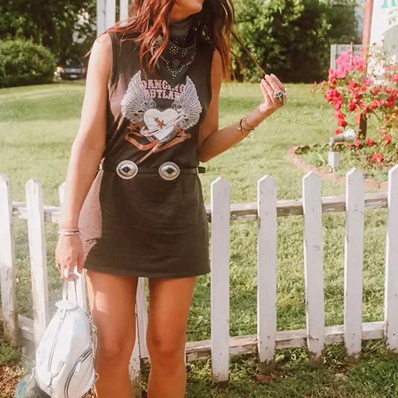 boho t shirt dress