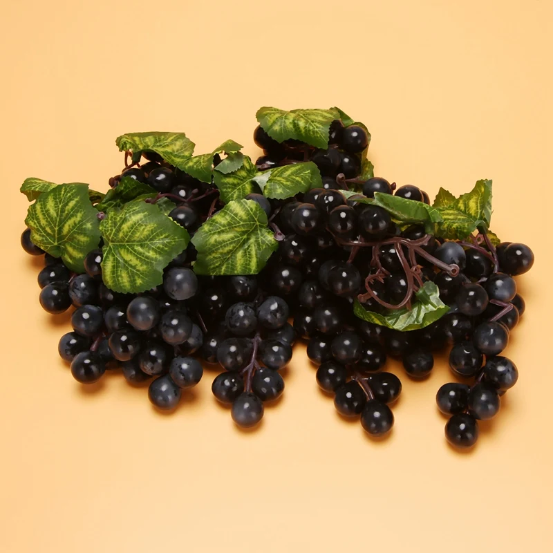 10 Bunches of Artificial Black Grapes artificial fruits and vegetables artificial grapes Fake Fruit Home House Kitchen Party Wedding Decoration Photography