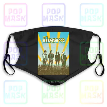 

Dust Mask with Filter Authentic The Doors Band Waiting For The Sun Slim Fit New Washable Reusable Mask