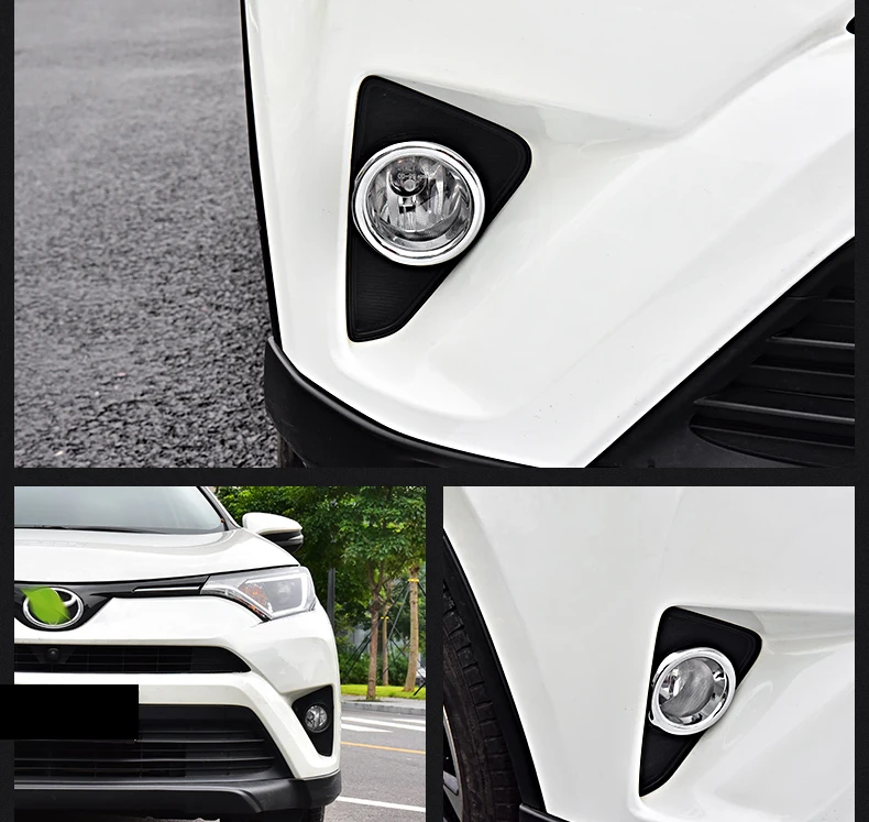 Lsrtw2017 для Toyota Rav4 СИД фары для кольцо планки Декоративные интерьерные аксессуары 2013