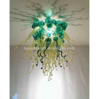 

GIRBAN Modern Green Bubbles Nordic Kitchen Accessory Ceiling Lamps LED Light Hand Blown Glass Ceiling Lighting for Living Room