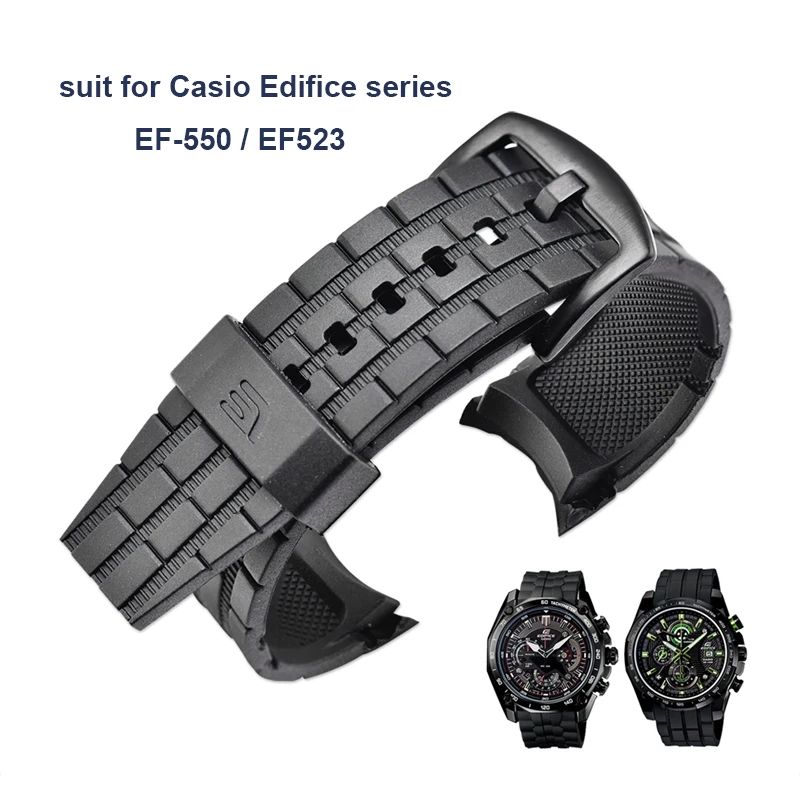 Силиконовый ремешок для часов подходит серии Casio Edifice резиновый каучуковый