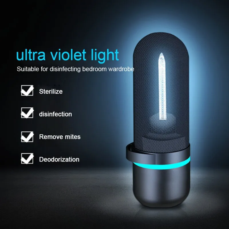 

UVC Germicidal Ozone Lamp Ultraviolet Light Bulb Folding Base For Bacterial Disinfection Mite Deodorizer Lamp