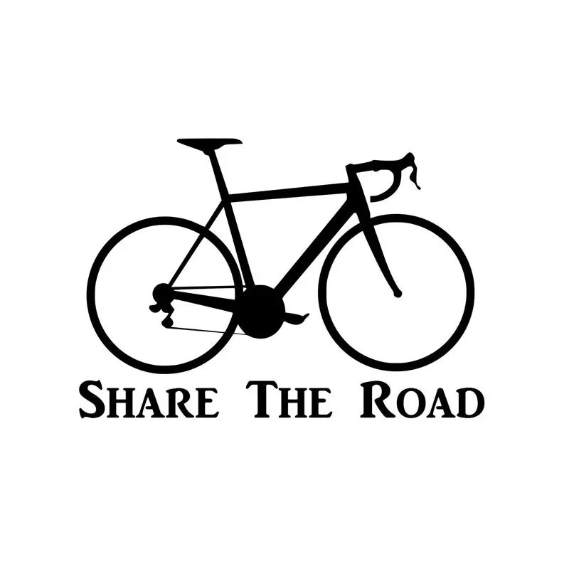 

Creative PVC Car Sticker Accessories Bicycle Sticker Life on 2 Wheels Bike Share The Road Motorcycle Car Window Decal