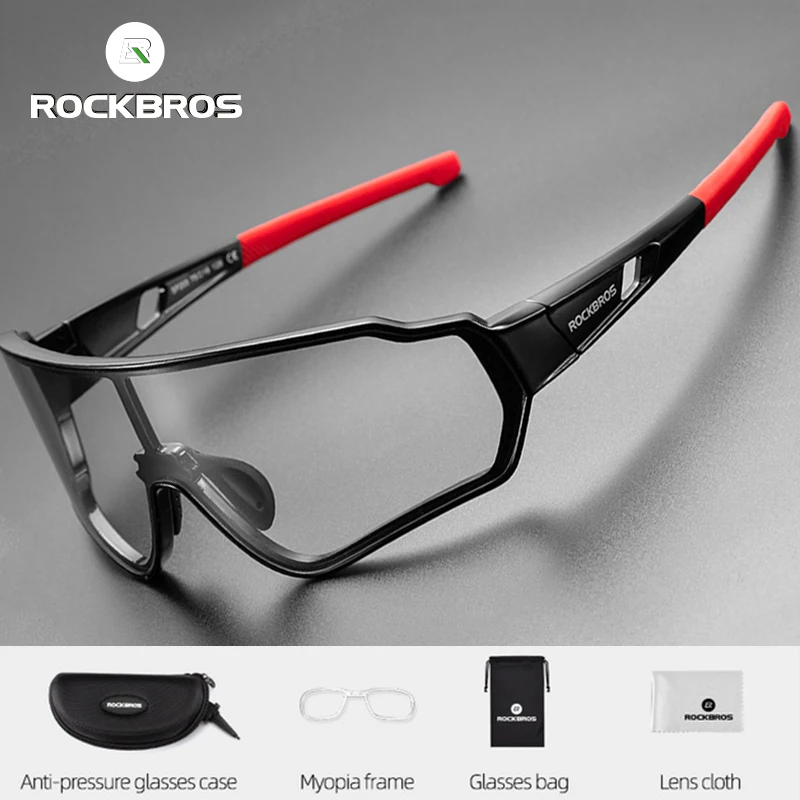 Occhiali CICLISMO ROCKBROS fotocromatiche Full Frame Occhiali da Sole Protezione UV 400 