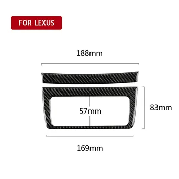 

Carbon Fiber Car Rear Air Vent Outlet Frame Trim For Lexus IS250 300hCT200t NX200 Car Interior Decoration Car Stickers