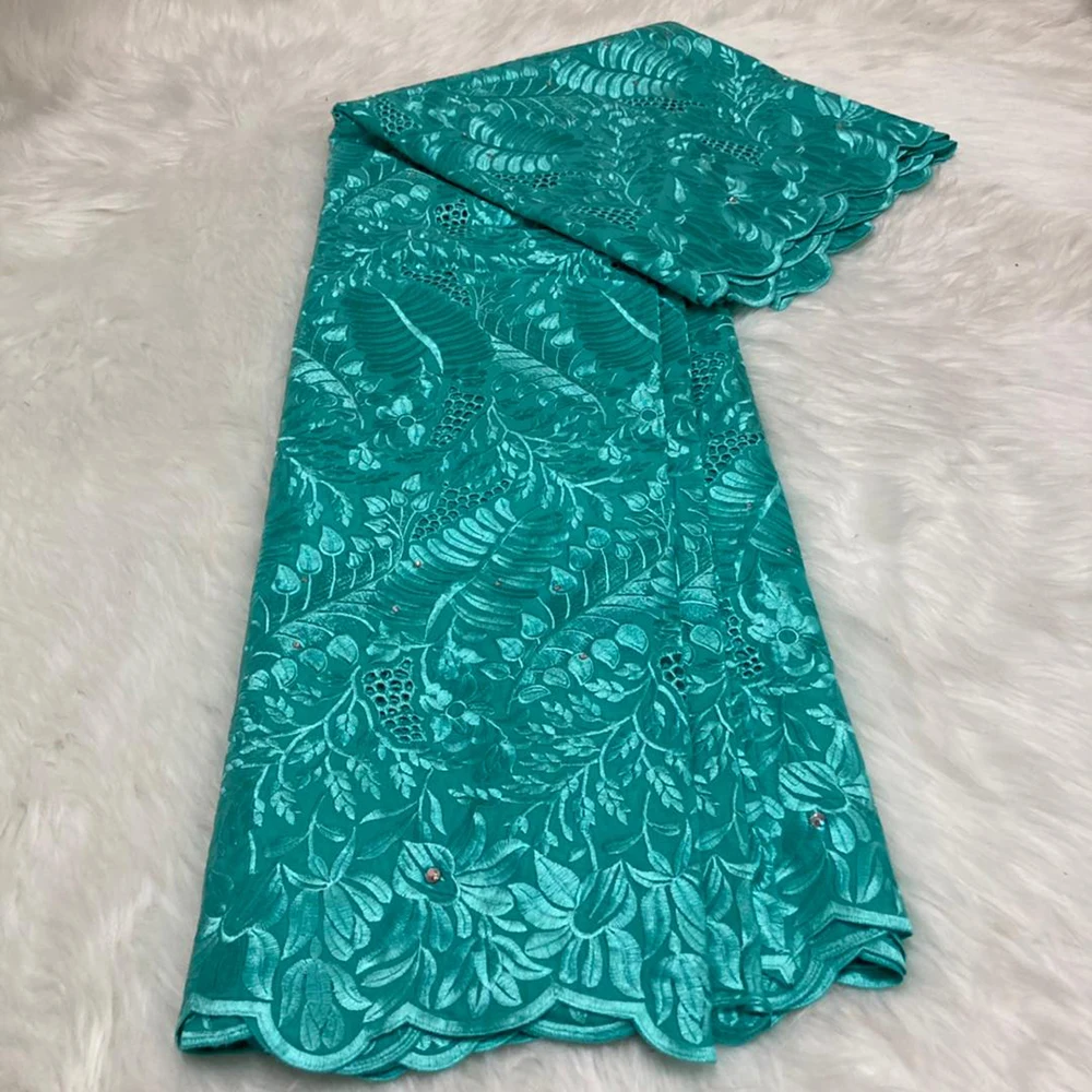 African Lace Fabric 2021 High Quality 100% Cotton Swiss Voile In Switzerland Embroidery Wedding Party 5 Yards | Дом и сад
