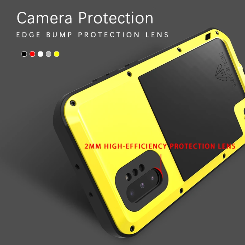 Мощный металлический водонепроницаемый чехол для samsung Galaxy Note 10 10+ Plus, защита всего тела, противоударный чехол для телефона