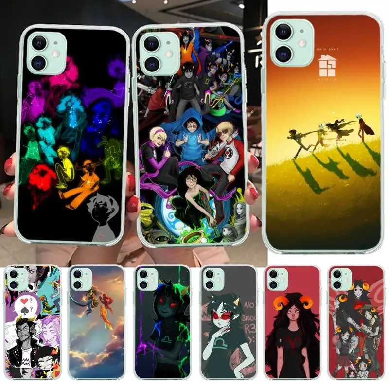 Мягкий силиконовый черный чехол для телефона Homestuck Aradia с троллями iPhone 11 pro XS MAX 8 7 6