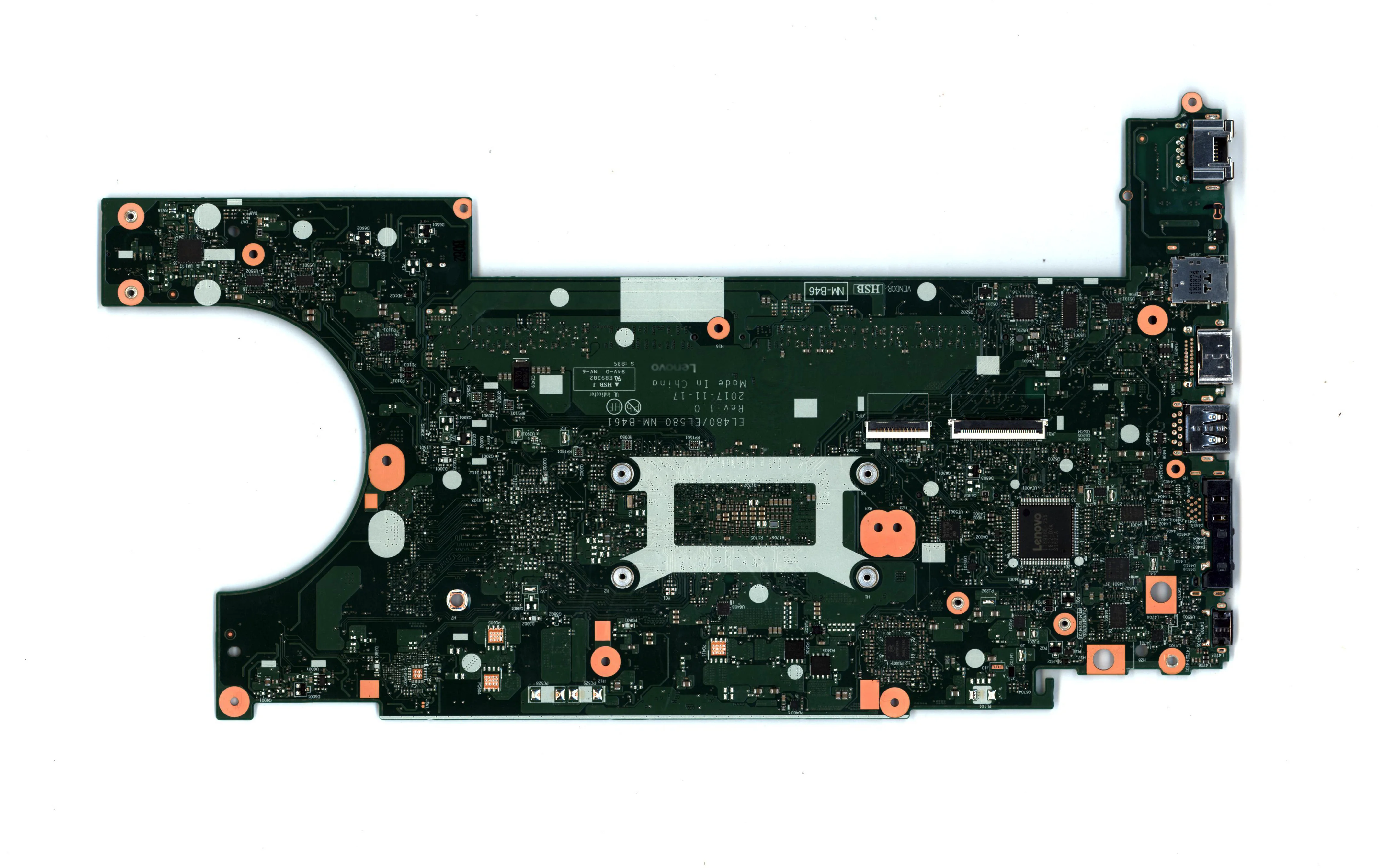 I5-7300U DDR4 для lenovo ThinkPad L480 ноутбук интегрированный процессор Материнские платы EL480/EL580 NM-B461 Rev: 1,0 FRU 01LW351