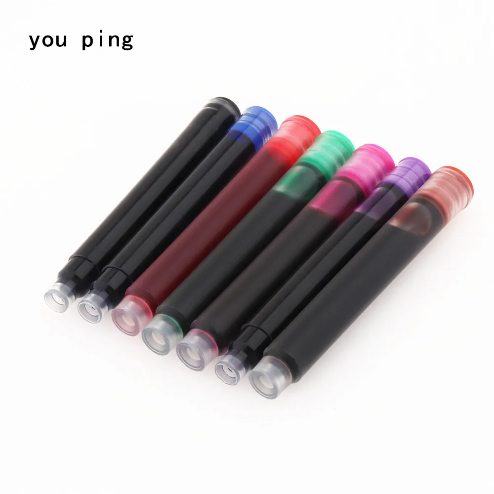 Premium Disposable Fountain Pen Ink Cartridges - Pack of 10 for School and Office Stationery