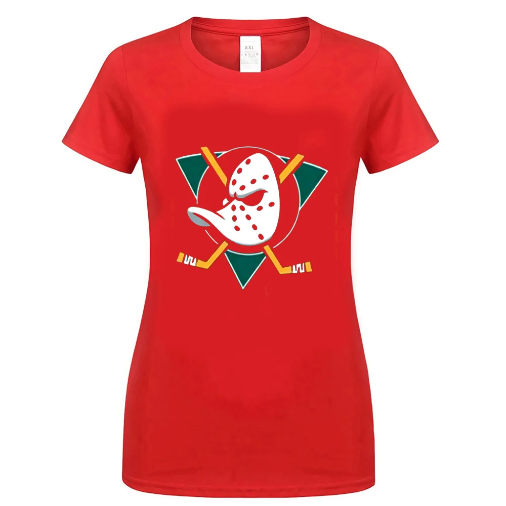 women red Mighty Ducks футболка Homme размера плюс футболка модный дизайн - Цвет: women red