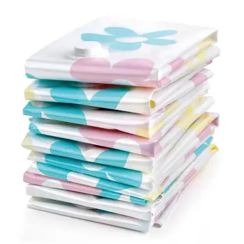 

Unique 11pcs/set Thickened Vacuum Storage Bag Vacuum Compressed Bag with Hand Pump Reusable Blanket Clothes Bag closet Organizer