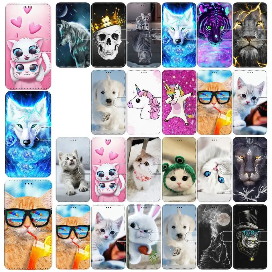 Кожаный флип Fundas Модный чехол для телефона Apple iPhone 11 Pro Max 2019 X XS XR 6 6S 7 8 Лев Единорог