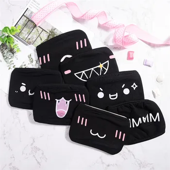 

1PC Cotton Dustproof Mouth Mask Face Kpop Black Bear Cycling Anti-Dust Cotton Facial Protective Cover Masks