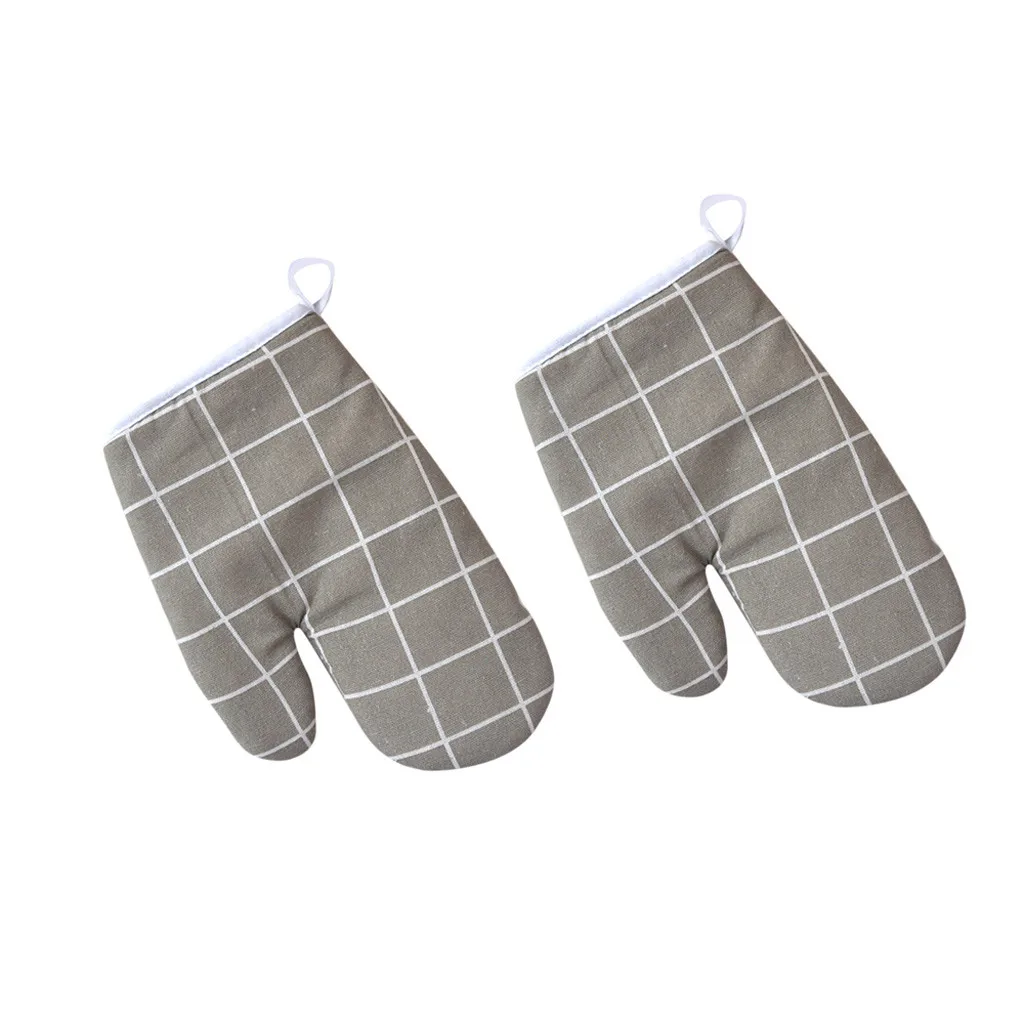 Oven Mitt Gloves Kitchen Cooking Baking Cute Non-slip Cotton Microwave Oven Pad Heat Proof Protected Oven Gloves Mitts#45