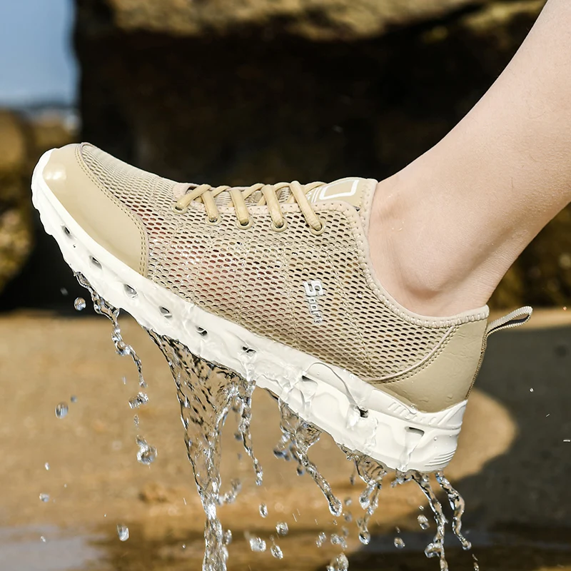 Men Fashion Outdoor Sports Aqua Shoes Man Canyoneering Beach Walking Sneakers Fashion Water River Tracing Large Size